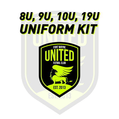 8U - 10U Junior Academy, United Select & 19U Uniform Kit